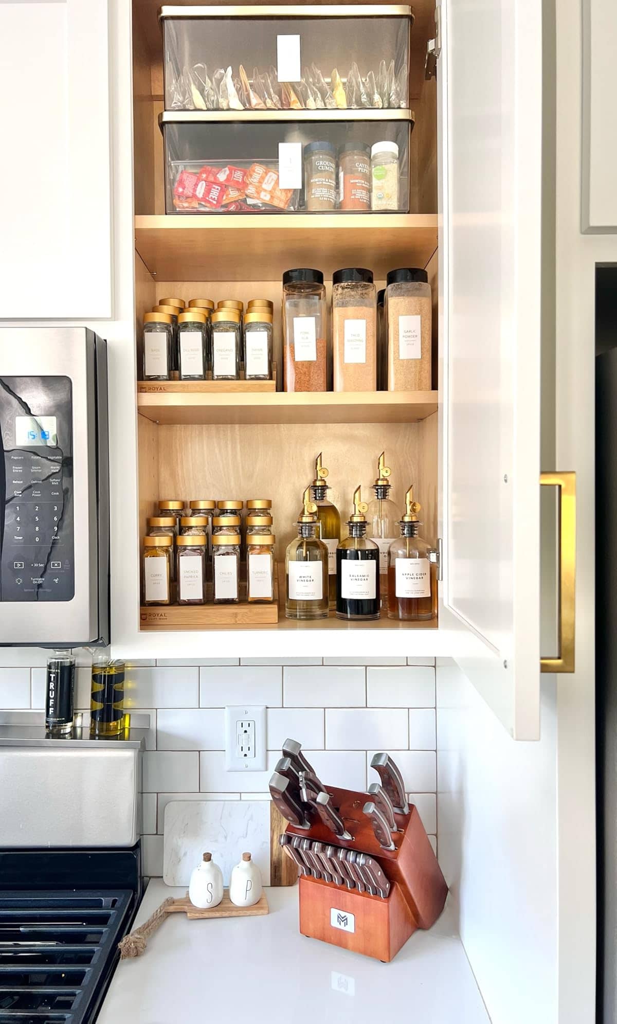 How To Organize A Spice Cabinet