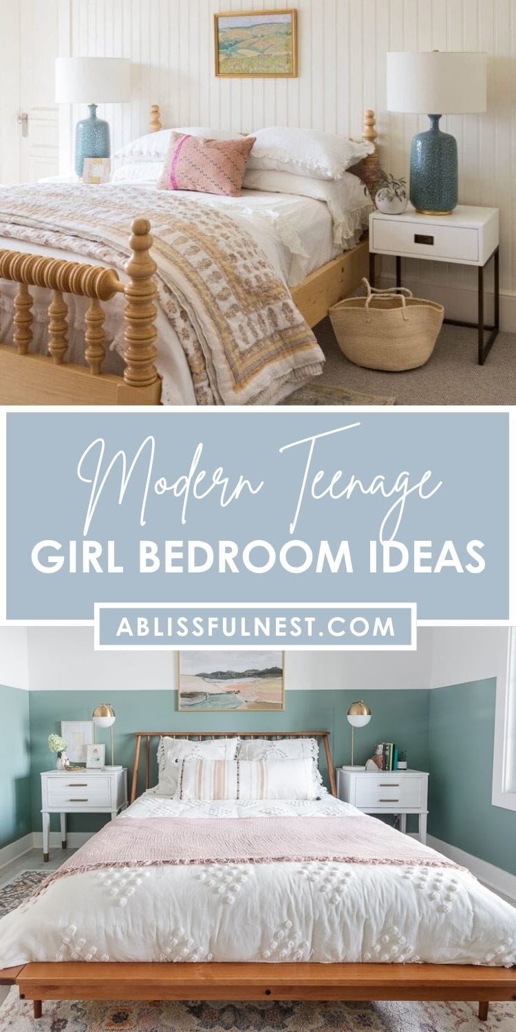 Modern Teenage Girl Bedroom Ideas | A Blissful Nest