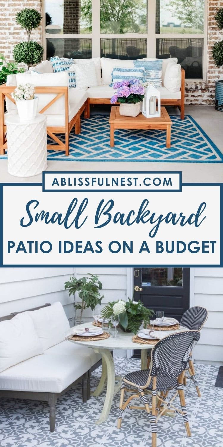 Small Backyard Patio Ideas On A Budget - A Blissful Nest