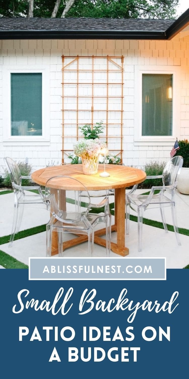 Small Backyard Patio Ideas On A Budget - A Blissful Nest