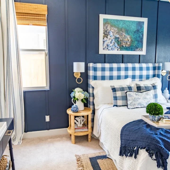 Image for Deep Navy Walls + Coastal Decor