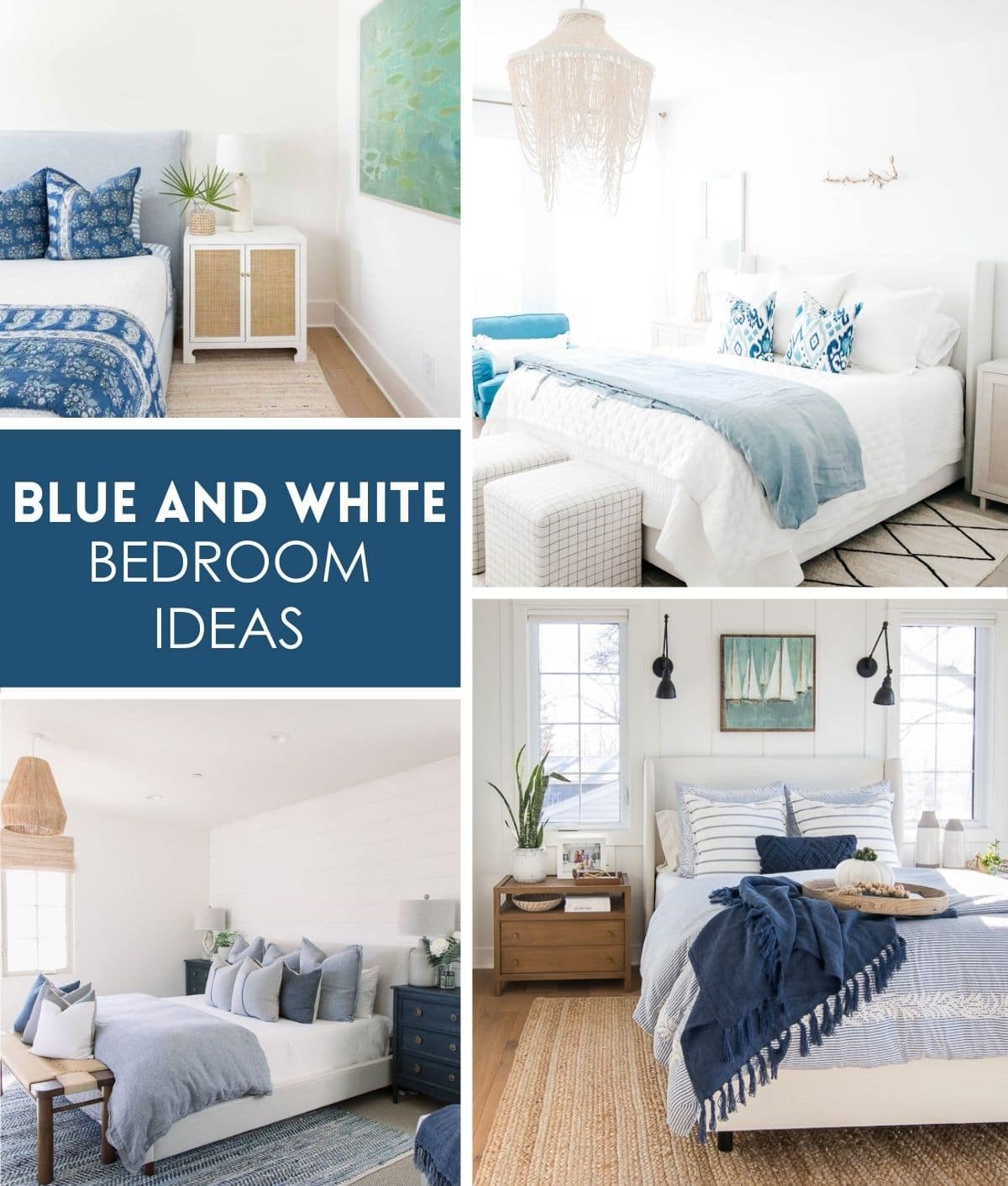 Blue and White Bedroom Ideas