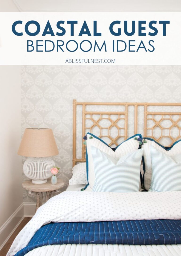 Coastal Guest Bedroom Ideas | A Blissful Nest