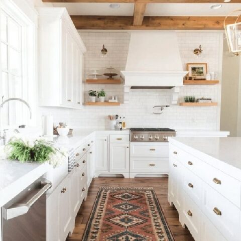 Image for Wooden Beams & Bright White Cabinets