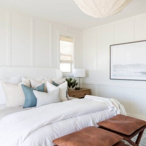 Image for Leather Stools & Crisp White Linens
