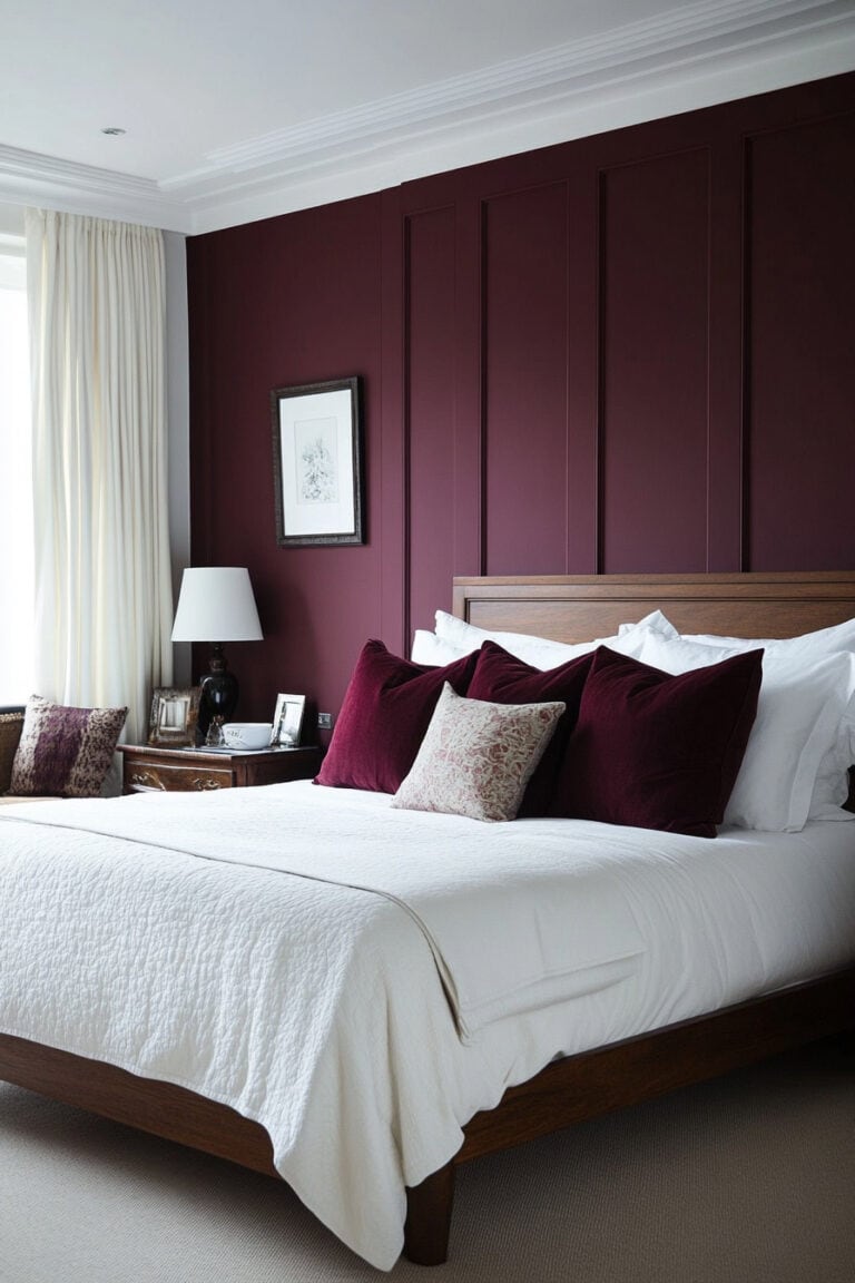 Burgundy Bedroom Ideas | A Blissful Nest
