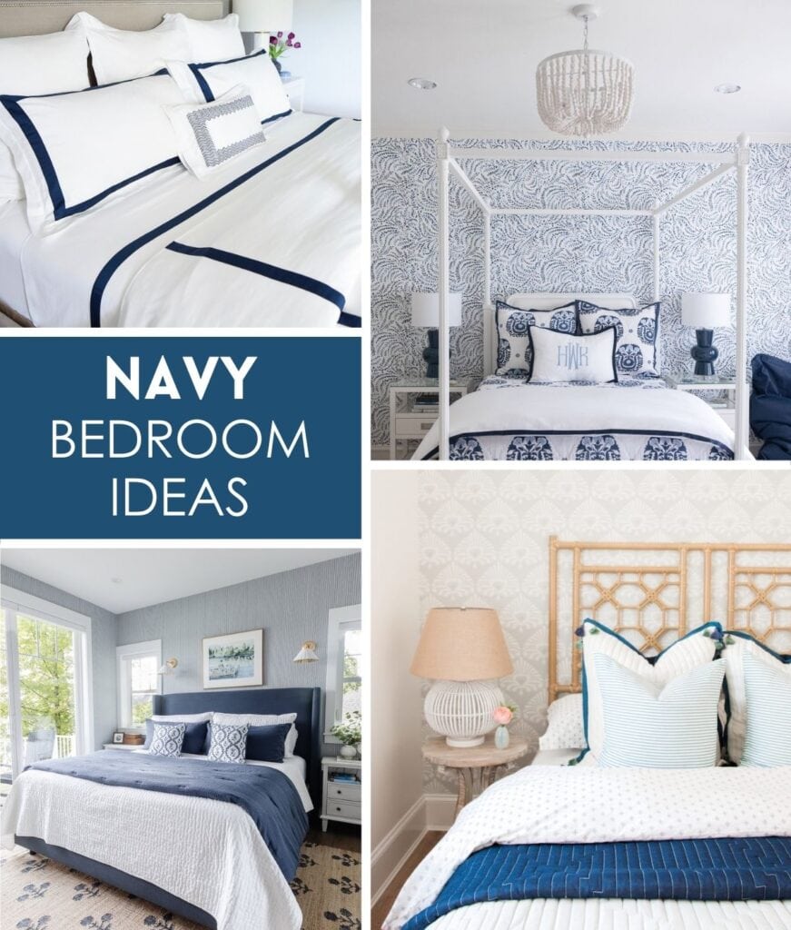 Navy Bedroom Ideas | A Blissful Nest