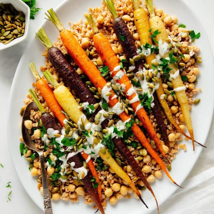 Image for Roasted Carrots with Farro & Chickpeas