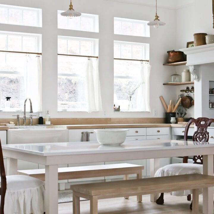 Image for Bright White Walls + Wood Accents