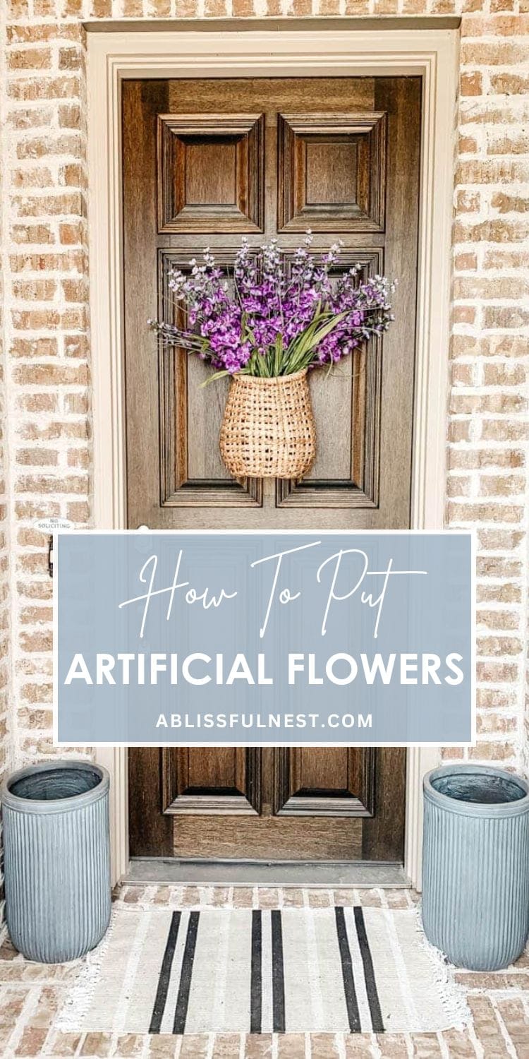 How To Pot Artificial Flowers | A Blissful Nest
