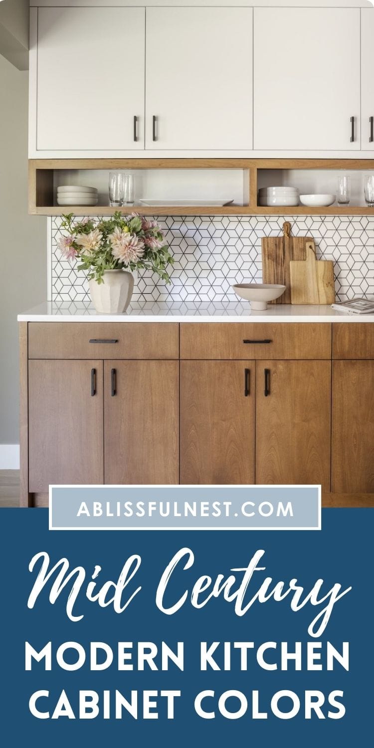 Mid Century Modern Kitchen Cabinet Colors | A Blissful Nest