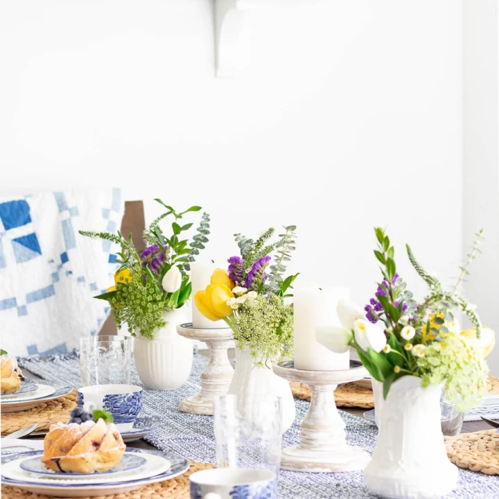 Image for Blue and White + Colorful Flowers