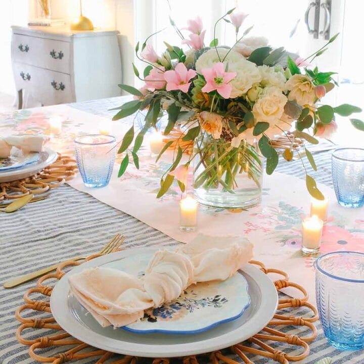 Image for Pink and Blue Spring Table