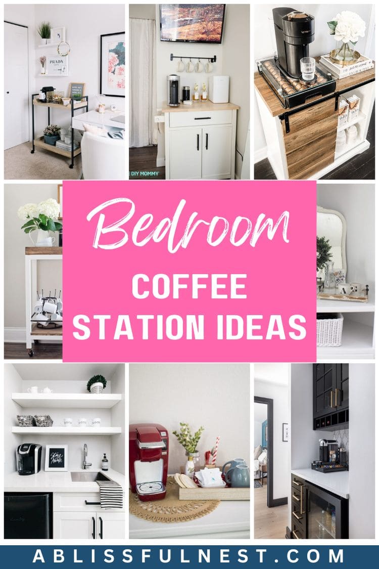 Bedroom Coffee Station Ideas | A Blissful Nest