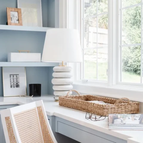Image for Soft Blue Shelves + White & Neurtal Accents