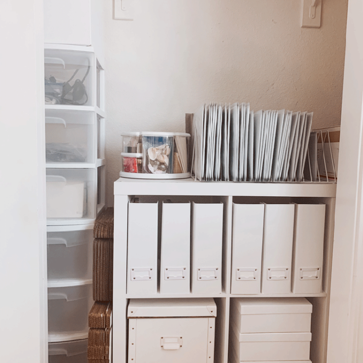 Image for White Office With Vertical Files, Drawers and Boxes
