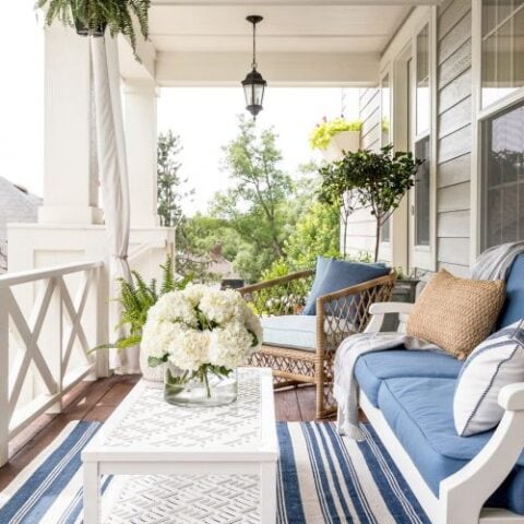 Image for White & Blue Side Porch