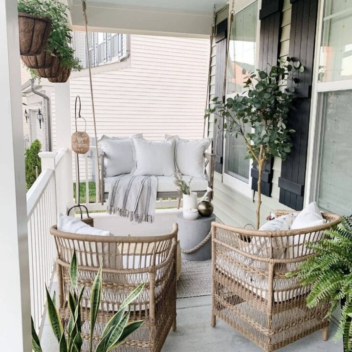 Image for Comfy Swing, Wicker Chairs & Hanging Plants