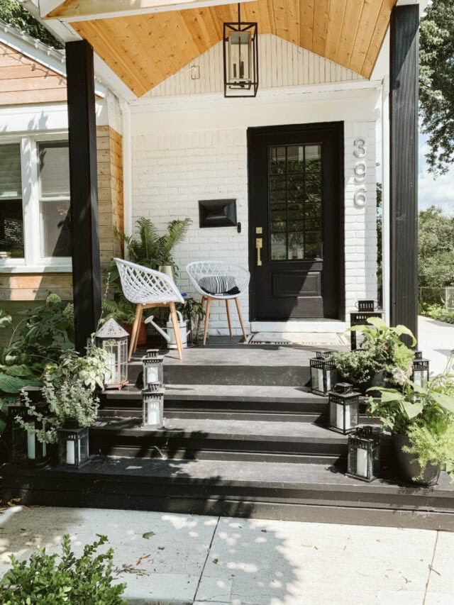 Small Porch Inspiration | A Blissful Nest