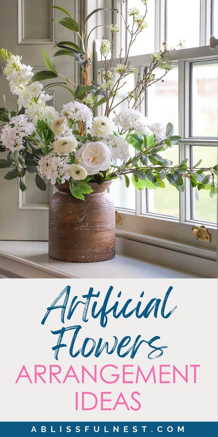 Artificial Flowers Arrangement Ideas | A Blissful Nest