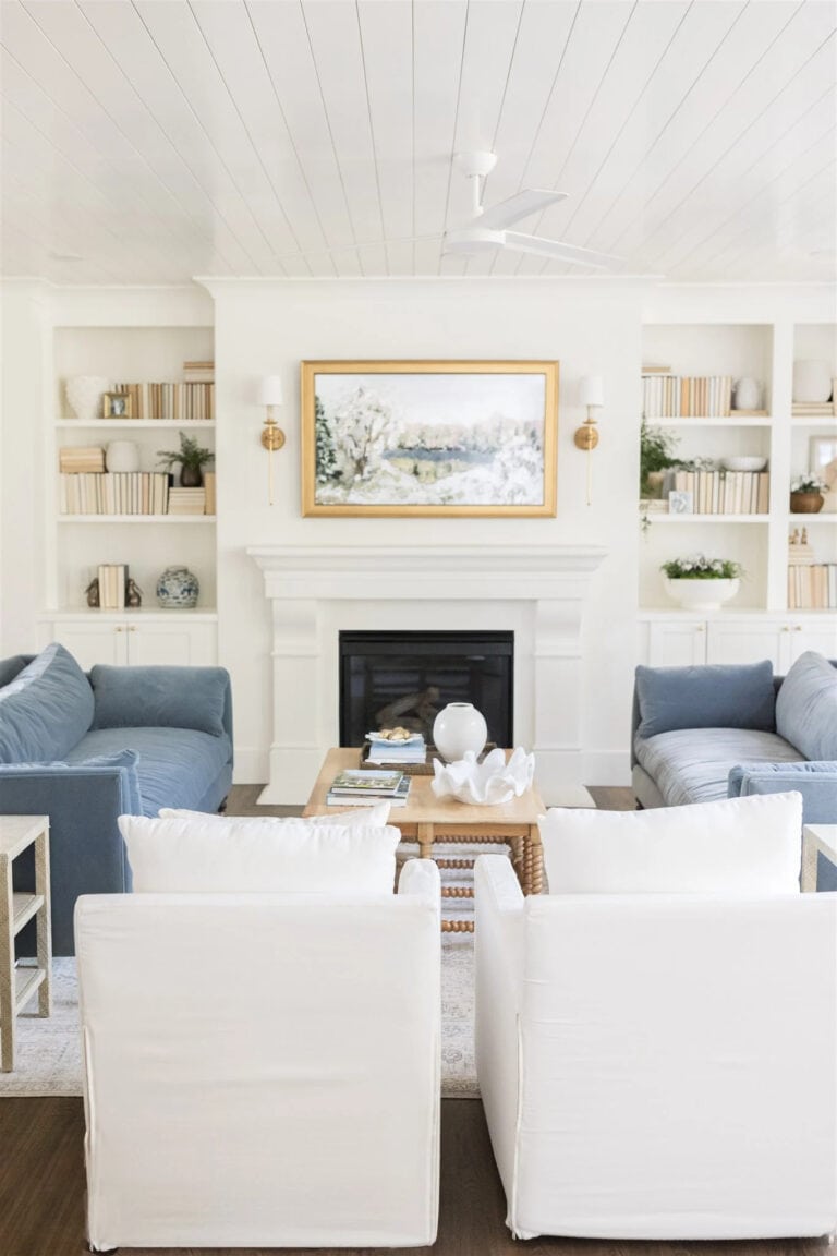 Coastal Fireplace Mantel Decor