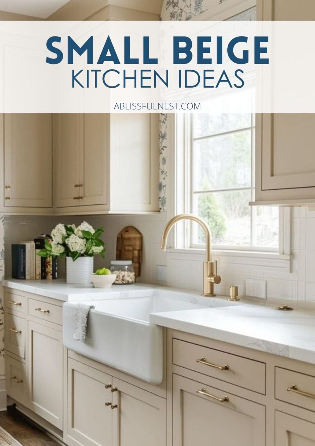 Small Beige Kitchen Ideas | A Blissful Nest