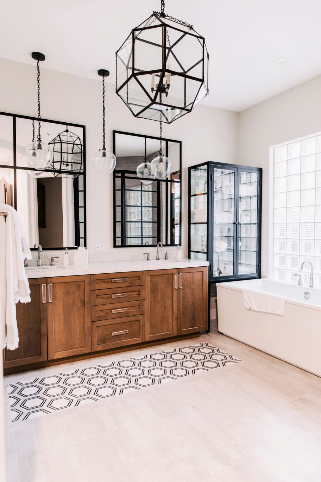 Black and Beige Bathroom Ideas | A Blissful Nest