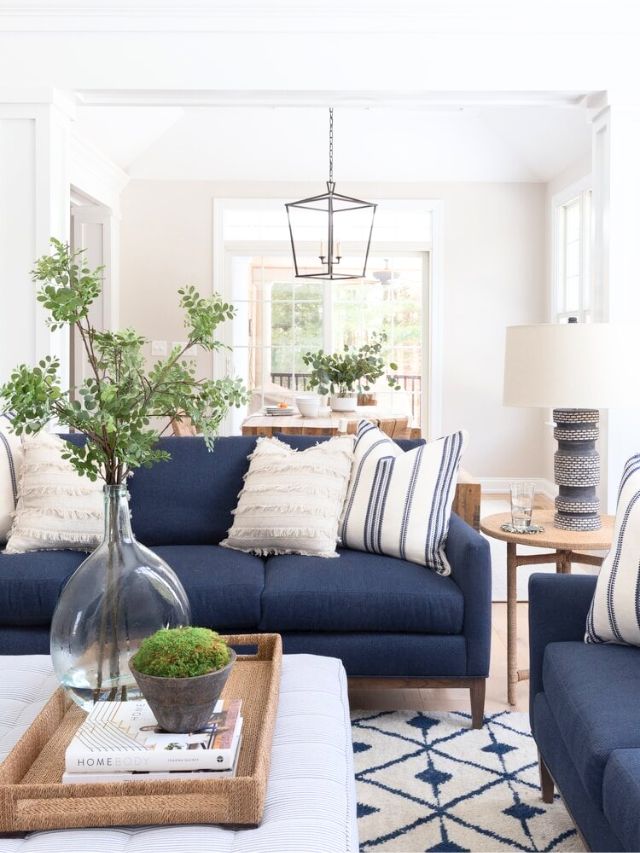 Beige and Dark Blue Living Room Ideas-Webstories- Cover