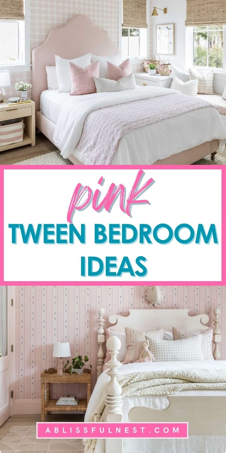 Pink Tween Bedroom Ideas | A Blissful Nest