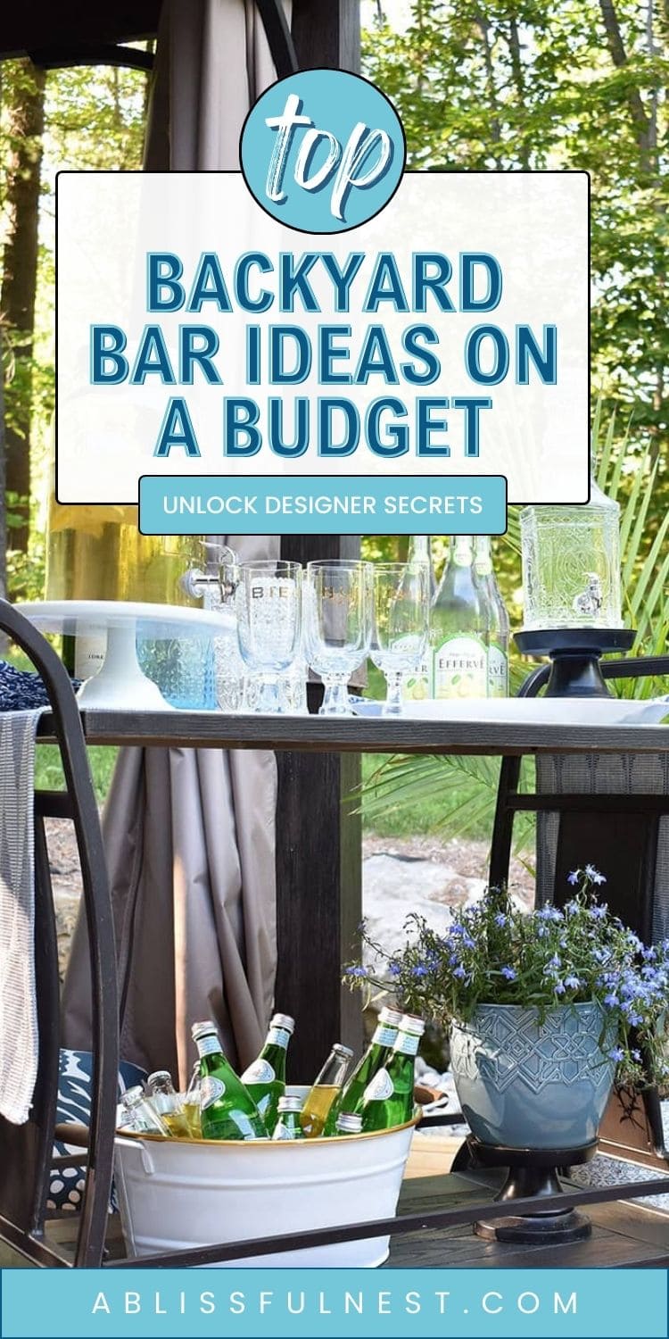 Backyard Bar Ideas On A Budget | A Blissful Nest