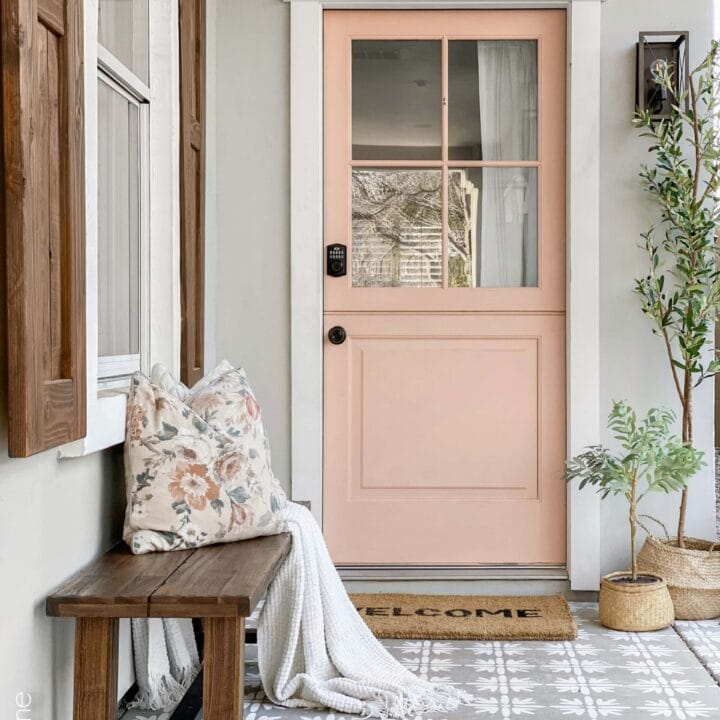 Image for Peach Door + Cozy Bench With Soft Pillows