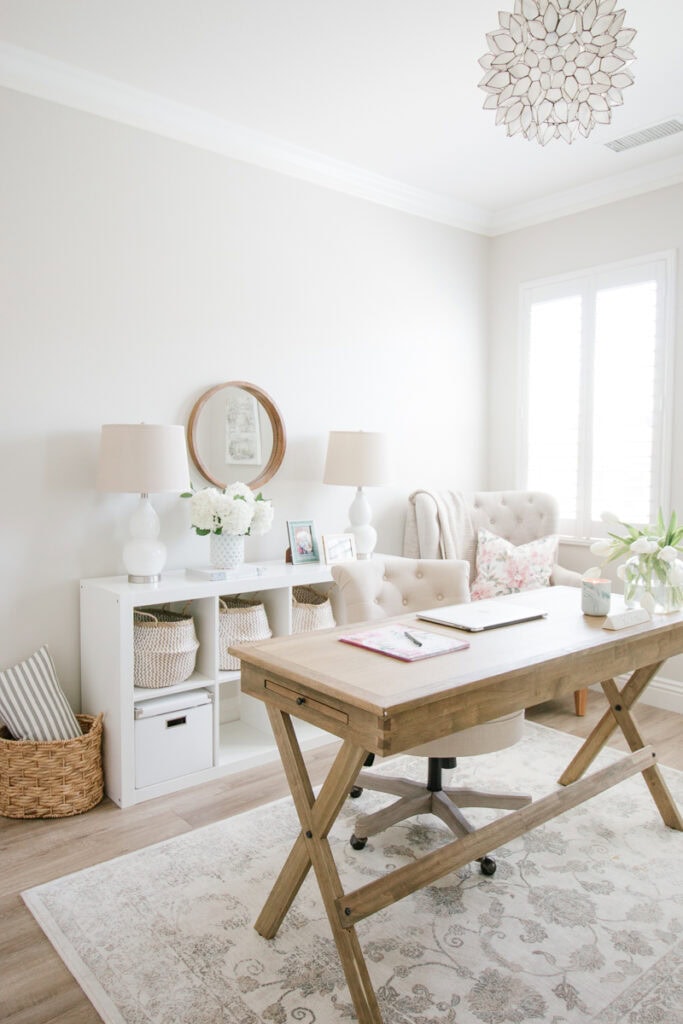 Modern Farmhouse Office Ideas | A Blissful Nest