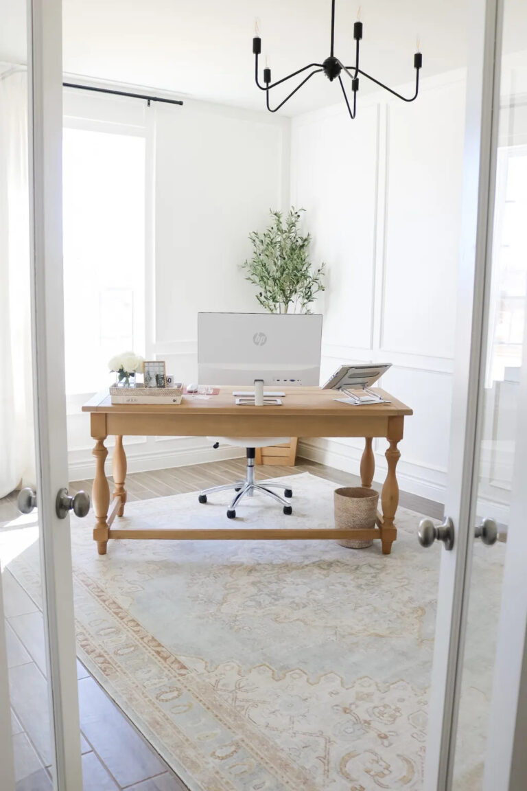 Modern Farmhouse Office Ideas | A Blissful Nest