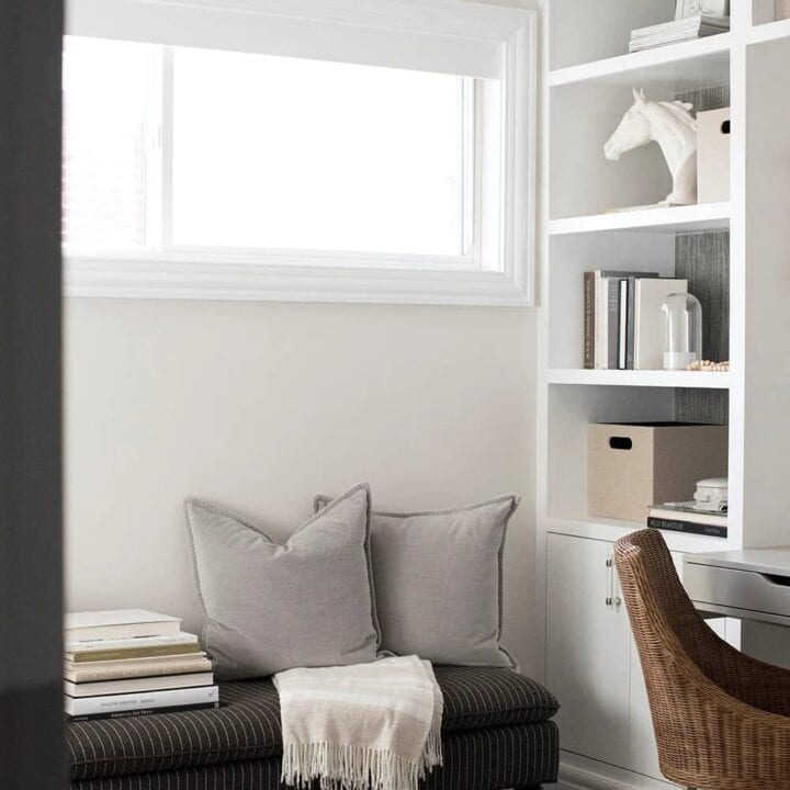 Image for Neutral Bench, Simple Shelving + Natural Textures