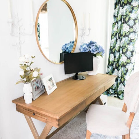Spring Desk Inspiration Spring Office Decorating Ideas | A Blissful Nest