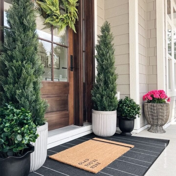 Image for Fern Wreath, Pink Blooms + Layered Greenery