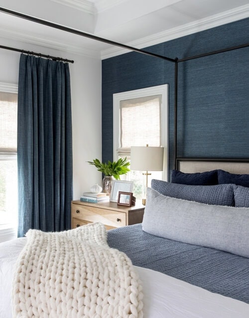 Dark Blue Coastal Bedroom Ideas