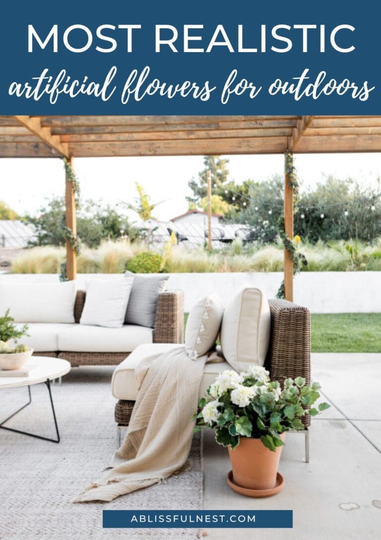 Most Realistic Artificial Flowers For Outdoors | A Blissful Nest