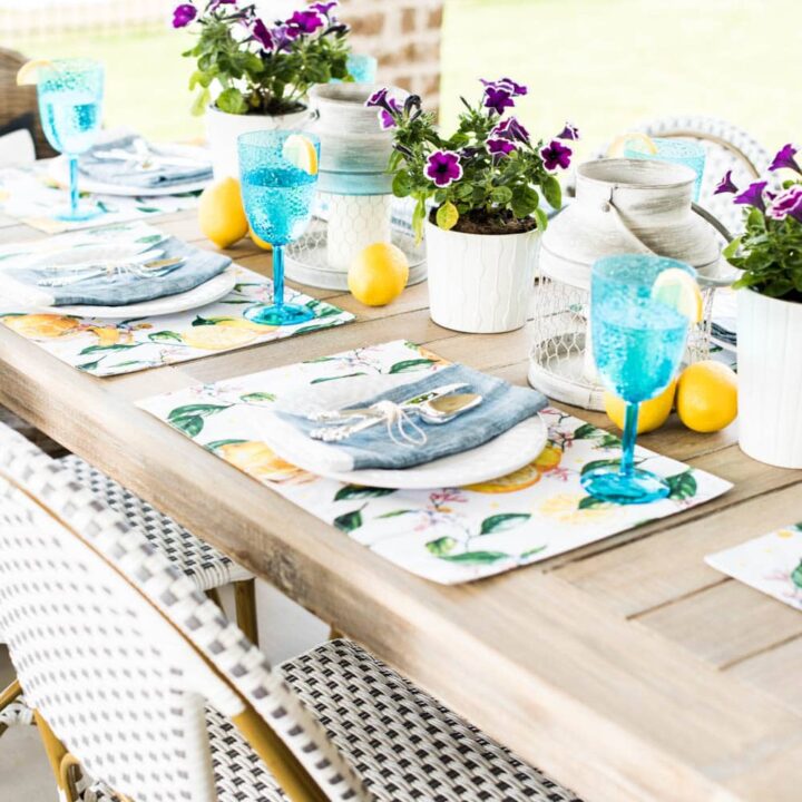 Image for Floral Placemats + Colorful Summer Table Decor