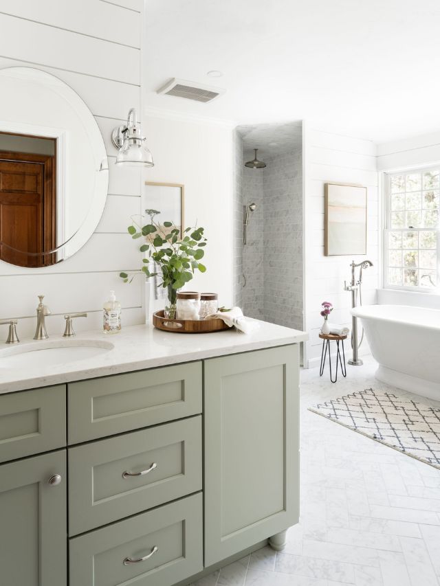 Farmhouse Green Bathroom Ideas-Webstories- Cover