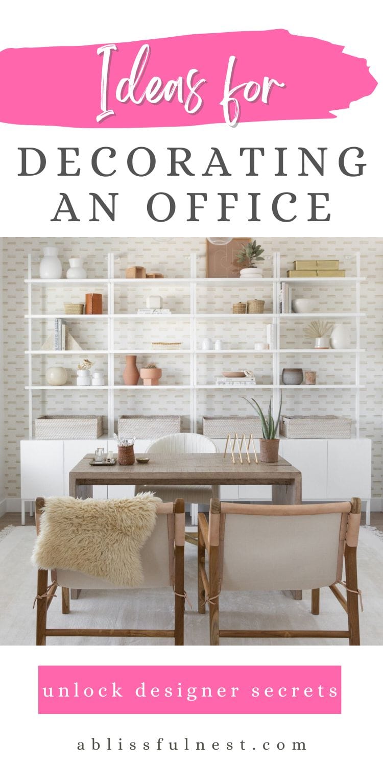 Ideas For Decorating An Office | A Blissful Nest