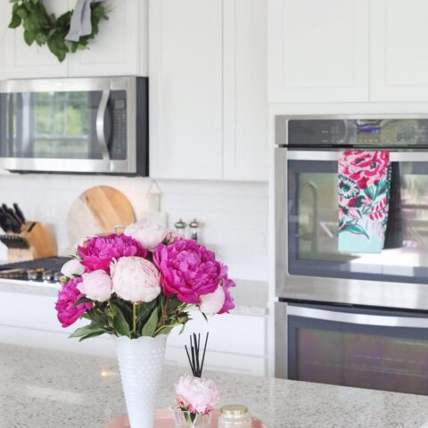Image for Bright Pink And Blush Peonies + Scented Candles