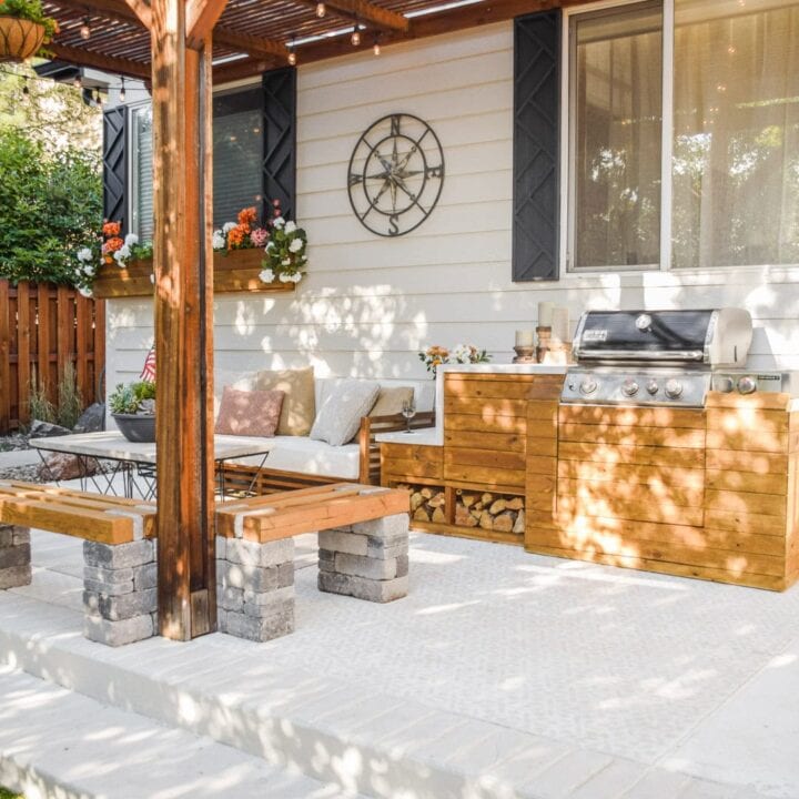 Image for Woeden Pergola With String Lights