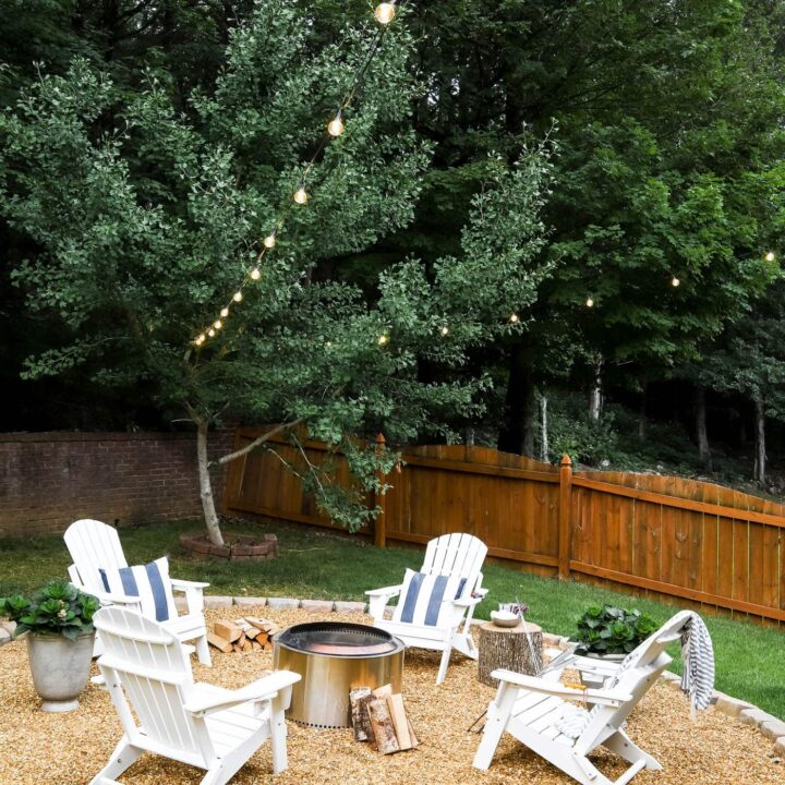 Image for DIY Fire Pit Area with Pea Gravel