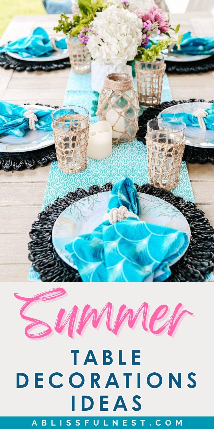 Mummer Decoration Summer Table Decoration Ideas | A Blissful Nest