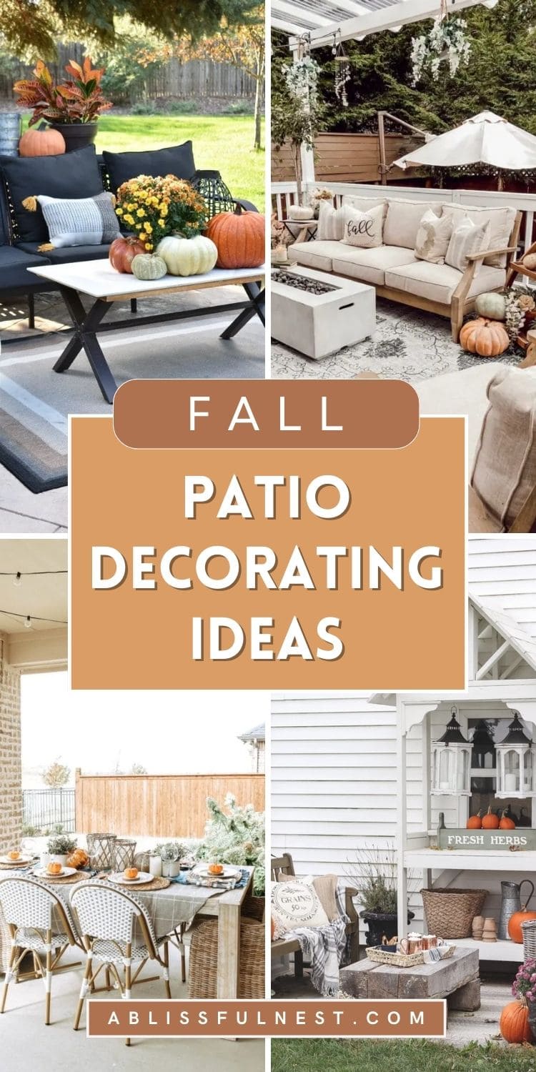 Fall Patio Decorating Ideas | A Blissful Nest