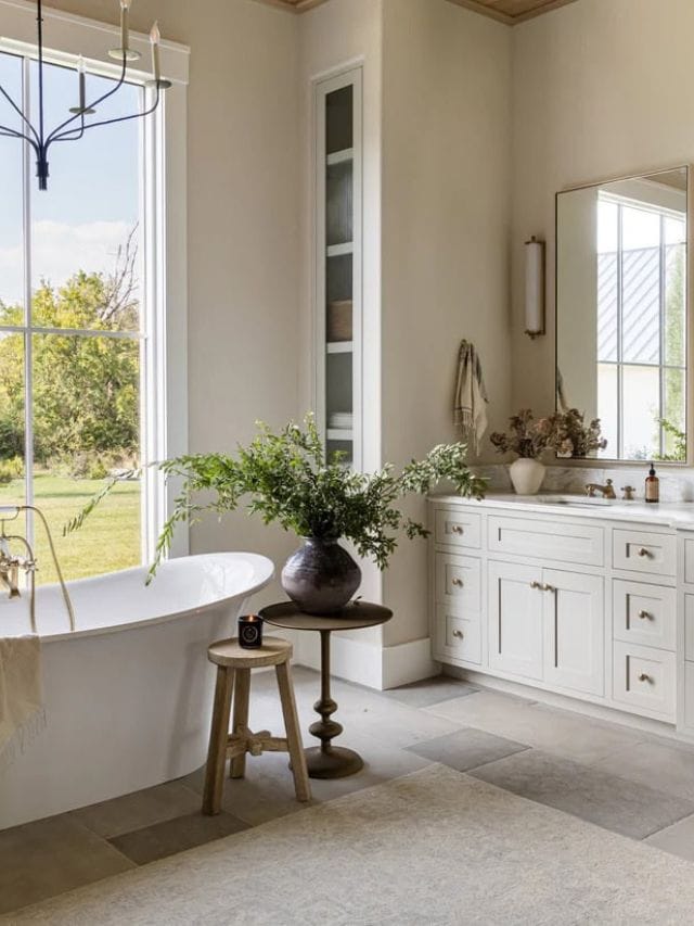 White and Beige Bathroom Ideas Story