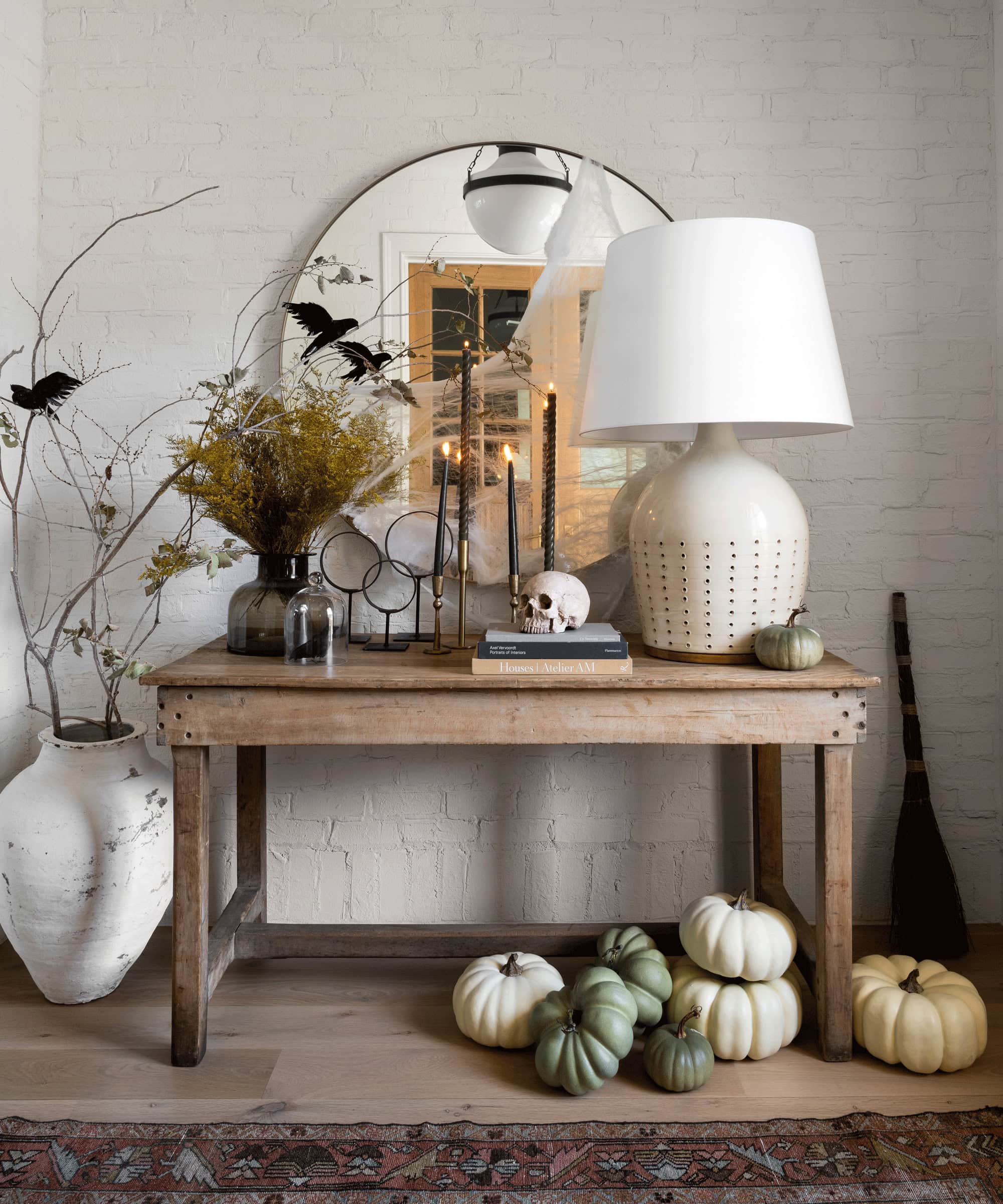 Halloween Console Table Decor