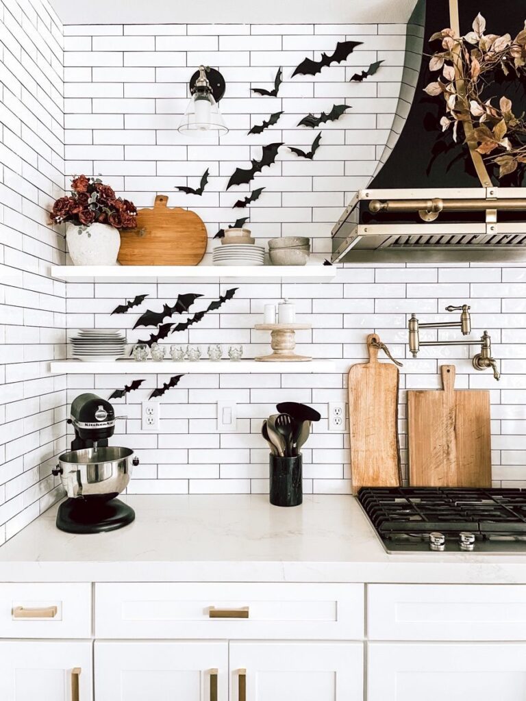 Kitchen Halloween Decor Ideas |- A Blissful Nest
