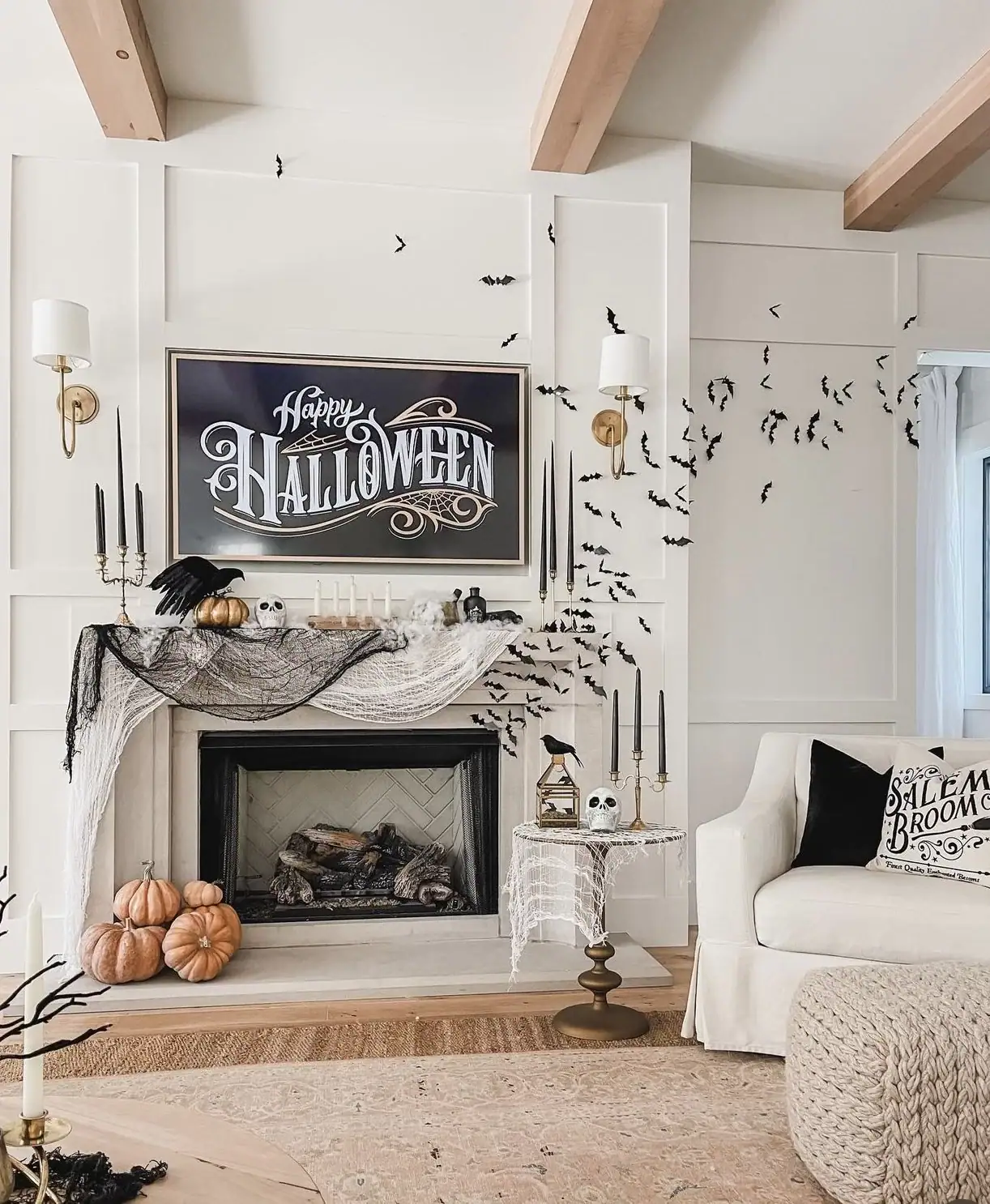 How To Decorate A Mantel For Halloween